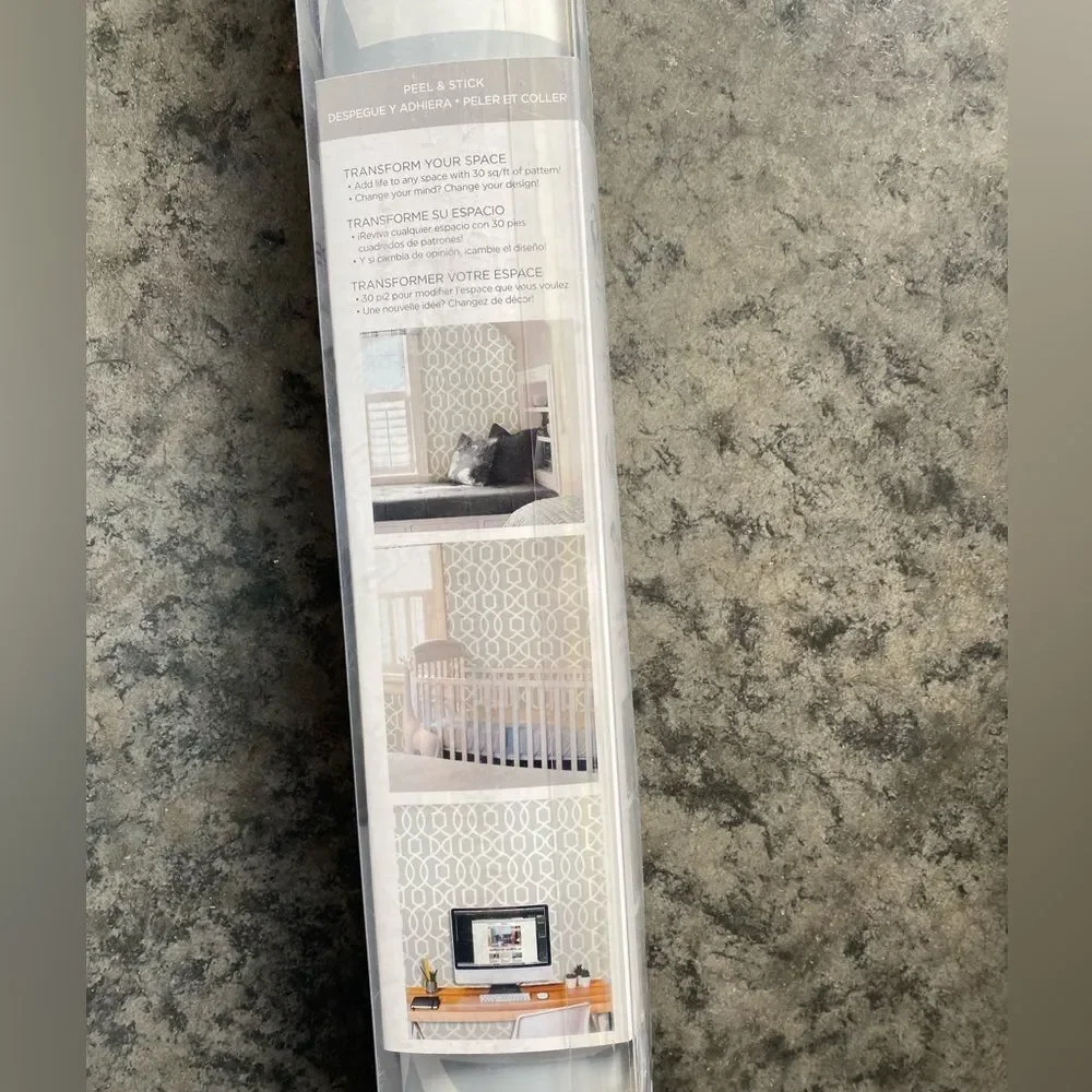 NIB Wall Pops! Nu Wallpaper Style Gran Trellis